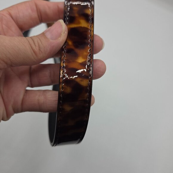 Women's Animal Print Patent Leather Mini Antigona Lock Bag - Picture 11 of 15